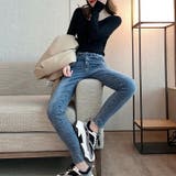 ヤク風柔らかいニット 長袖ニット リブニット | COCOMOMO | 詳細画像8 