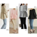 ぺプラムブラウス ふくれジャガード ブラウス | COCOMOMO | 詳細画像2 