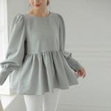 ぺプラムブラウス ふくれジャガード ブラウス | COCOMOMO | 詳細画像13 