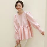 ぺプラムブラウス ふくれジャガード ブラウス | COCOMOMO | 詳細画像4 