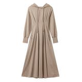 パーカーワンピース スウェットワンピース ウエストシェイプ | COCOMOMO | 詳細画像35 