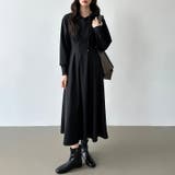 パーカーワンピース スウェットワンピース ウエストシェイプ | COCOMOMO | 詳細画像17 