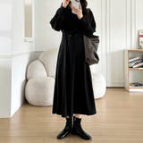 パーカーワンピース スウェットワンピース ウエストシェイプ | COCOMOMO | 詳細画像21 