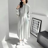 パーカーワンピース スウェットワンピース ウエストシェイプ | COCOMOMO | 詳細画像9 