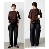 デニムパンツ サイドカットパンツ ダメージデニム | COCOMOMO | 詳細画像35