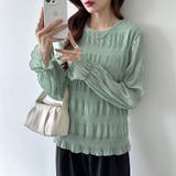 【2026SS新色登場】薄手風コーデが楽しめる シャーリングブラウス シアーブラ… | COCOMOMO | 詳細画像53 