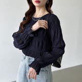 【2026SS新色登場】薄手風コーデが楽しめる シャーリングブラウス シアーブラ… | COCOMOMO | 詳細画像57 