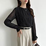 【2026SS新色登場】薄手風コーデが楽しめる シャーリングブラウス シアーブラ… | COCOMOMO | 詳細画像66 