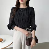 【2026SS新色登場】薄手風コーデが楽しめる シャーリングブラウス シアーブラ… | COCOMOMO | 詳細画像72 