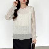 【2026SS新色登場】薄手風コーデが楽しめる シャーリングブラウス シアーブラ… | COCOMOMO | 詳細画像73 