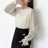 【2026SS新色登場】薄手風コーデが楽しめる シャーリングブラウス シアーブラ… | COCOMOMO | 詳細画像77 