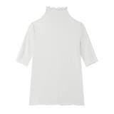 シアートップス 五分袖 フリルハイネック | COCOMOMO | 詳細画像31