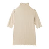 シアートップス 五分袖 フリルハイネック | COCOMOMO | 詳細画像32