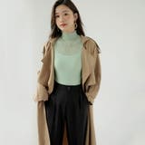 シアートップス 五分袖 フリルハイネック | COCOMOMO | 詳細画像6