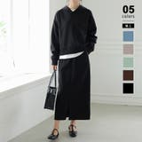 ブラック | セットアップ パーカー スカートセット | COCOMOMO