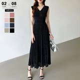 Bブラック | カシュクールラメドレス パーティードレス カシュクールワンピース | COCOMOMO