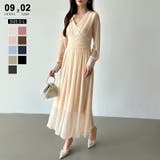 ベージュ | 【新色登場！】 ラメシアードレス ラメドレス | COCOMOMO