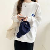 ワッフルロンt ロゴトレーナー オーバーサイズ | COCOMOMO | 詳細画像11