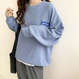 ワッフルロンt ロゴトレーナー オーバーサイズ | COCOMOMO | 詳細画像16