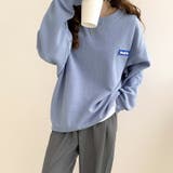 ワッフルロンt ロゴトレーナー オーバーサイズ | COCOMOMO | 詳細画像17