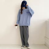 ワッフルロンt ロゴトレーナー オーバーサイズ | COCOMOMO | 詳細画像18