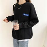 ワッフルロンt ロゴトレーナー オーバーサイズ | COCOMOMO | 詳細画像22