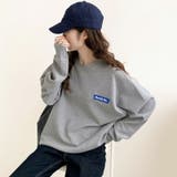 ワッフルロンt ロゴトレーナー オーバーサイズ | COCOMOMO | 詳細画像5