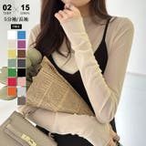 長袖ベージュ | シアートップス シアーカットソー シアー | COCOMOMO