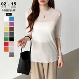 半袖ホワイト | シアートップス シアーカットソー シアー | COCOMOMO