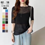 半袖ブラック | 【選べる2タイプ 長袖タイプ新色登場】 シアートップス | COCOMOMO