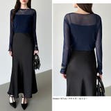 【選べる2タイプ 長袖タイプ新色登場】 シアートップス | COCOMOMO | 詳細画像31 