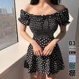 ブラック | 水着 オフショルダー 体型カバー水着 | COCOMOMO