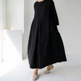 ロングワンピース 綿100 ナチュラルフレアワンピース | COCOMOMO | 詳細画像11 