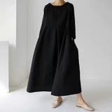 ロングワンピース 綿100 ナチュラルフレアワンピース | COCOMOMO | 詳細画像12 