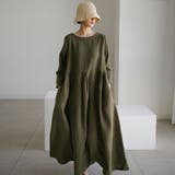 ロングワンピース 綿100 ナチュラルフレアワンピース | COCOMOMO | 詳細画像3 