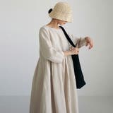 ロングワンピース 綿100 ナチュラルフレアワンピース | COCOMOMO | 詳細画像6 