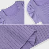 パワショル サマーニット スクエアネック | COCOMOMO | 詳細画像21 