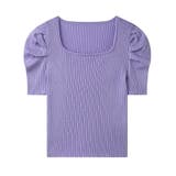 パワショル サマーニット スクエアネック | COCOMOMO | 詳細画像24 