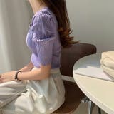 パワショル サマーニット スクエアネック | COCOMOMO | 詳細画像4 