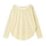 ボーダー カットソー ラウンドヘムtシャツ | COCOMOMO | 詳細画像23 