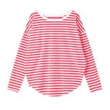 ボーダー カットソー ラウンドヘムtシャツ | COCOMOMO | 詳細画像24 