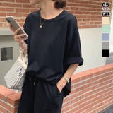 ブラック | セットアップ オーバーサイズ 半袖 | COCOMOMO