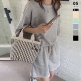 グレー | セットアップ オーバーサイズ 半袖 | COCOMOMO