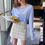 スカイブルー | ロンt uvカット シアートップス | COCOMOMO