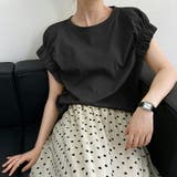 tシャツ コットン100% ギャザーカットソー | COCOMOMO | 詳細画像10