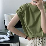 tシャツ コットン100% ギャザーカットソー | COCOMOMO | 詳細画像14