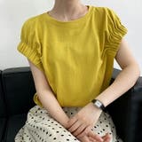 tシャツ コットン100% ギャザーカットソー | COCOMOMO | 詳細画像3