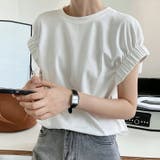 tシャツ コットン100% ギャザーカットソー | COCOMOMO | 詳細画像6