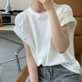 tシャツ コットン100% ギャザーカットソー | COCOMOMO | 詳細画像8