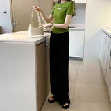 ワイドパンツ ワッシャープリーツ イージーパンツ | COCOMOMO | 詳細画像10 